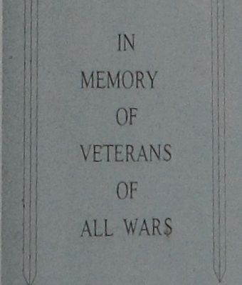 Hale Township Veterans Memorial Marker. Click for full size. Hale Township Veterans Memorial Marker image. Click for full size.