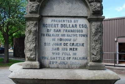 Sir John De Graeme Memorial Marker image. Click for full size.