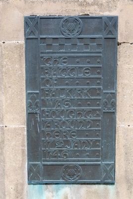 Battle of Falkirk Muir Marker image. Click for full size.