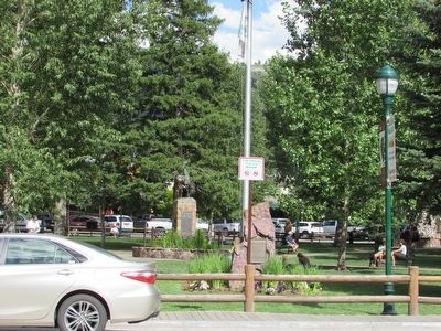 Marker at Jackson Town Square. Click for full size. Marker at Jackson Town Square image. Click for full size.