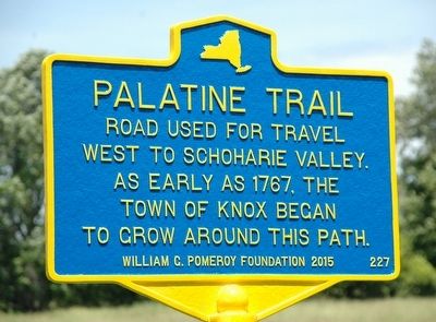 Palatine Trail Marker image. Click for full size.