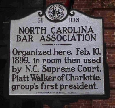 North Carolina Bar Association Marker image. Click for full size.