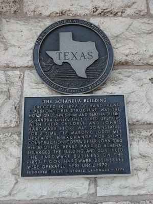 The Schandua Building Marker image. Click for full size.