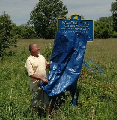 Palatine Trail Marker Unveiled. Click for full size. Palatine Trail Marker Unveiled image. Click for full size.