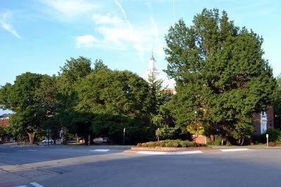Markers on Northwest Side of Courthouse Grounds. Click for full size. Markers on Northwest Side of Courthouse Grounds image. Click for full size.