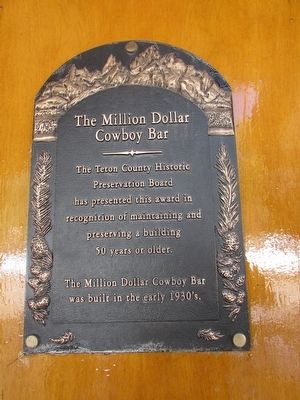 The Million Dollar Cowboy Bar Marker image. Click for full size.