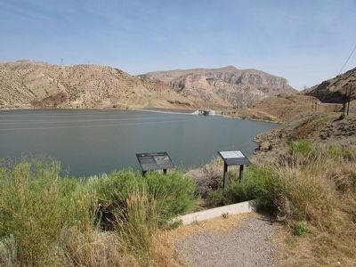 Markers at Boysen Reservoir image. Click for full size.