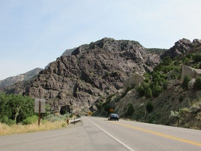 Wind River Canyon. Click for full size. Wind River Canyon image. Click for full size.