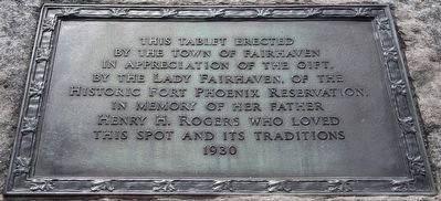 In Memory of Henry H. Rogers Plaque image. Click for full size.