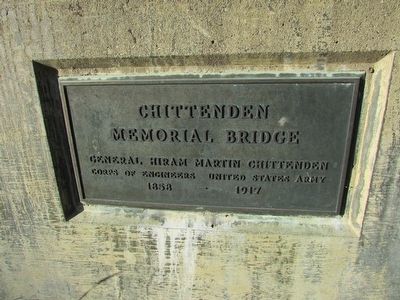 Chittenden Memorial Bridge Marker. Click for full size. Chittenden Memorial Bridge Marker image. Click for full size.