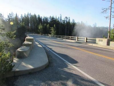 Marker in Yellowstone Nat'l Park. Click for full size. Marker in Yellowstone Nat'l Park image. Click for full size.