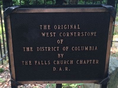 Original West Corner Stone additional marker image. Click for full size.