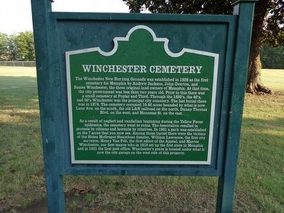 Winchester Cemetery Marker image. Click for full size.