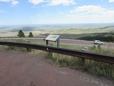 Marker in Bighorn National Forest image. Click for full size.