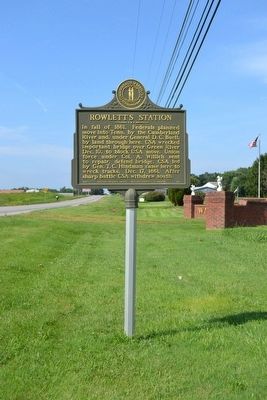 Rowlett's Station Marker. Click for full size. Rowlett's Station Marker image. Click for full size.