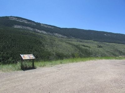 Marker in Bighorn National Forest. Click for full size. Marker in Bighorn National Forest image. Click for full size.
