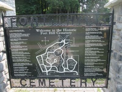 Fort Hill Map, Notable Burials image. Click for full size.