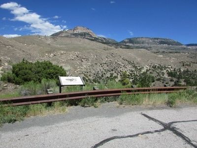 Marker in Bighorn National Forest image. Click for full size.