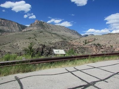 Marker in Bighorn National Forest image. Click for full size.