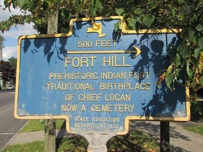 500 Feet → Fort Hill Marker image. Click for full size.