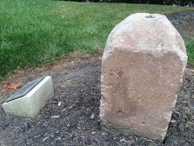 Original Federal Boundary Stone NW 7 Marker. Click for full size. Original Federal Boundary Stone NW 7 Marker image. Click for full size.