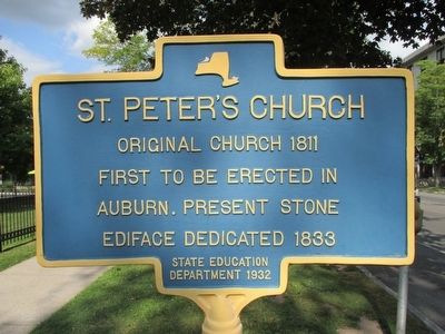 St. Peter's Church Marker. Click for full size. St. Peter's Church Marker image. Click for full size.