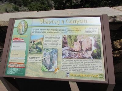 Shaping a Canyon Marker. Click for full size. Shaping a Canyon Marker image. Click for full size.