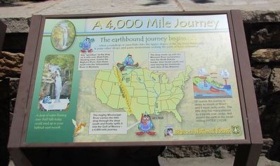 A 4,000 Mile Journey Marker image. Click for full size.