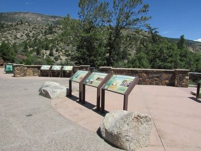 Marker in Bighorn National Forest image. Click for full size.