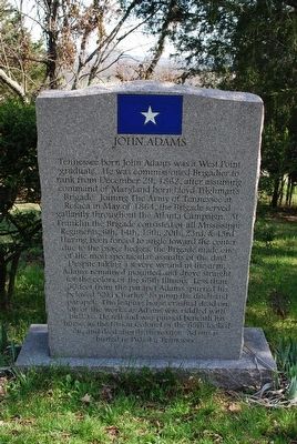 John Adams Marker, Franklin, Tennessee image. Click for full size.