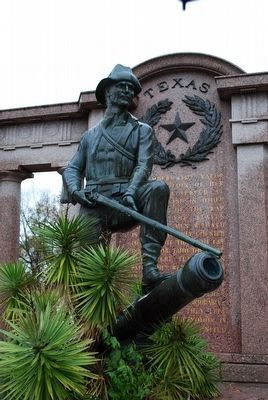 Texas Monument Soldier (by Henry Coe). Click for full size. Texas Monument Soldier (by Henry Coe) image. Click for full size.