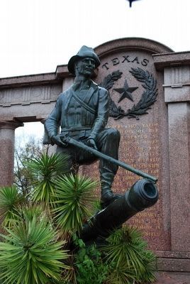 Texas Monument Soldier (by Henry Coe) image. Click for full size.