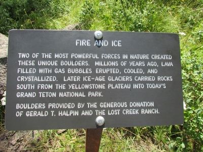 Fire and Ice Marker. Click for full size. Fire and Ice Marker image. Click for full size.