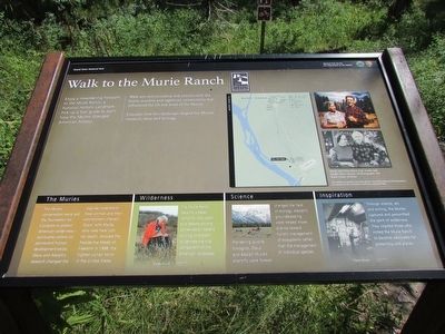 Walk to the Murie Ranch Marker image. Click for full size.