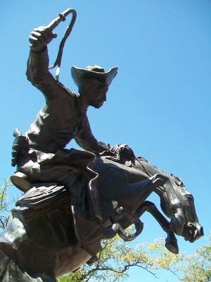 "Bronco Buster" Sculpture image. Click for full size.