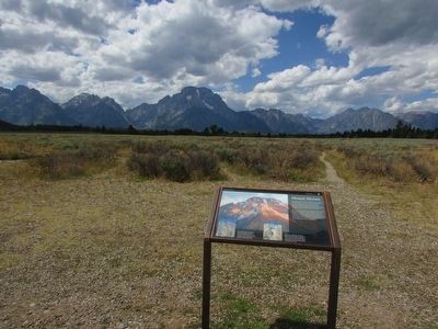 Mount Moran Marker. Click for full size. Mount Moran Marker image. Click for full size.
