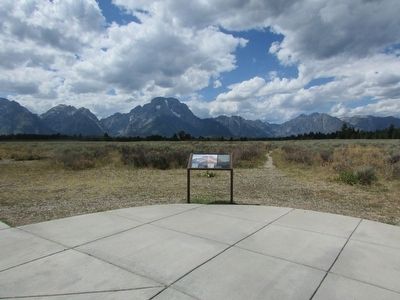 Marker in Grand Teton National Park. Click for full size. Marker in Grand Teton National Park image. Click for full size.