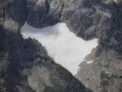 Glacier atop Mount Moran. Click for full size. Glacier atop Mount Moran image. Click for full size.