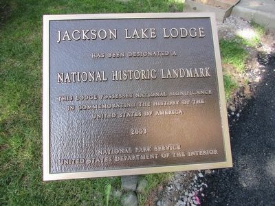 Jackson Lake Lodge Marker image. Click for full size.