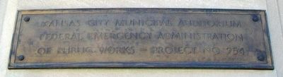 Kansas City Municipal Auditorium Marker. Click for full size. Kansas City Municipal Auditorium Marker image. Click for full size.