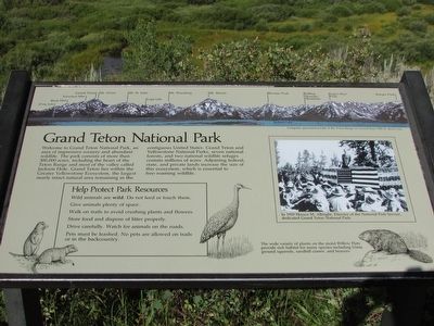 Grand Teton National Park Marker image. Click for full size.