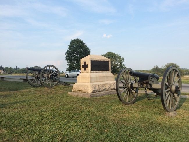 Wide view of the First New York Battery Marker image. Click for full size.