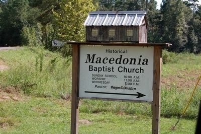 Macedonia Baptist Church entrance image. Click for full size.