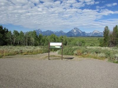 Marker in Grand Teton National Park. Click for full size. Marker in Grand Teton National Park image. Click for full size.