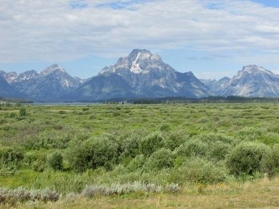 Teton Range Seen from the Marker. Click for full size. Teton Range Seen from the Marker image. Click for full size.
