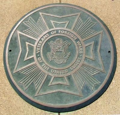 Veterans of Foreign Wars Emblem at National HQ Memorial image. Click for full size.