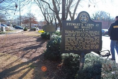 Federal Occupation of Big Shanty Marker. Click for full size. Federal Occupation of Big Shanty Marker image. Click for full size.