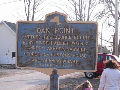 Oak Point Marker. Click for full size. Oak Point Marker image. Click for full size.
