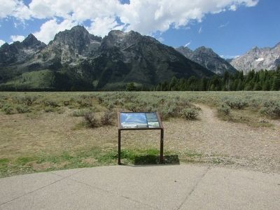 Marker in Grand Teton National Park image. Click for full size.