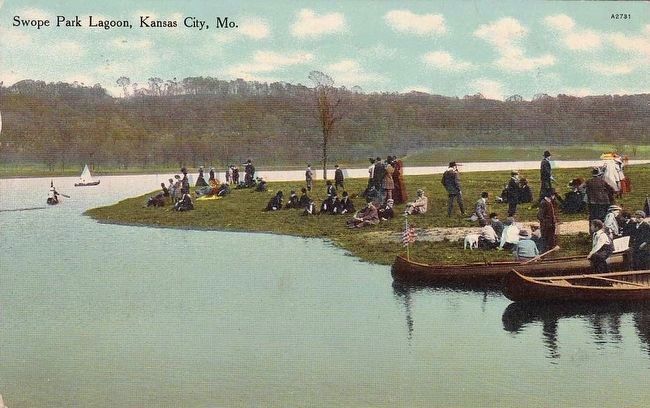 <i>Swope Park Lagoon, Kansas City, Mo.</i> image. Click for full size.